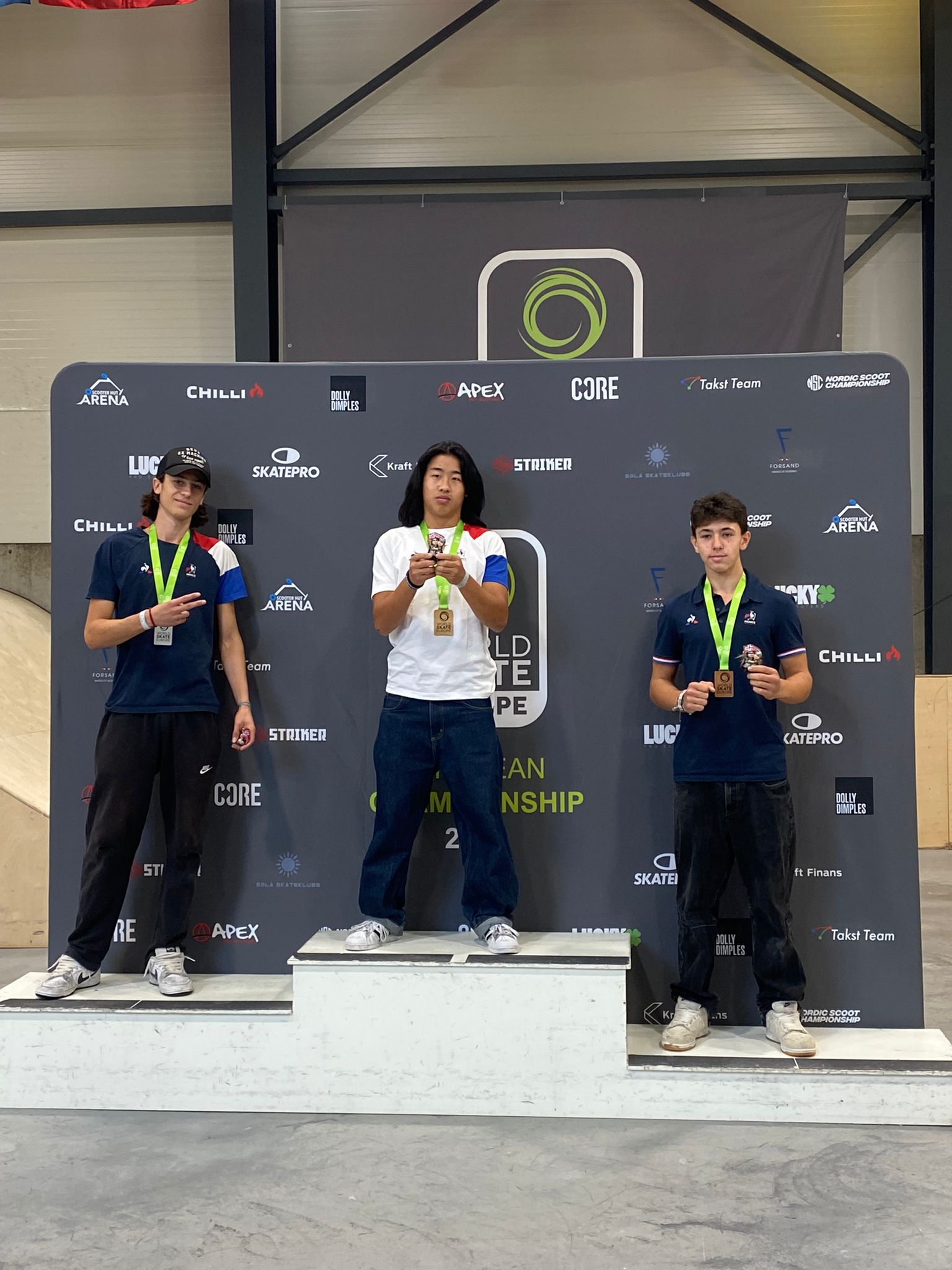 Lukas Noel sur la plus haute marche du podium